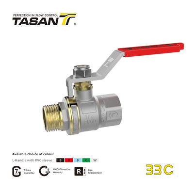 Nickel Plated Forged 4 Inch Brass Ball Valve Full Flow PN16/230psi 33C