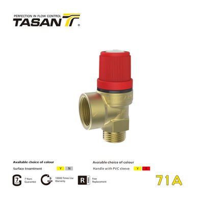 CE TASAN 1inch Brass Safety Valve Brass Safety Relief Valve Antiwear 71A