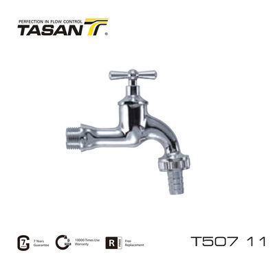 PN16/232psi  Brass Nozzle Cock Chrome Plated Brass Bib Tap T507 11