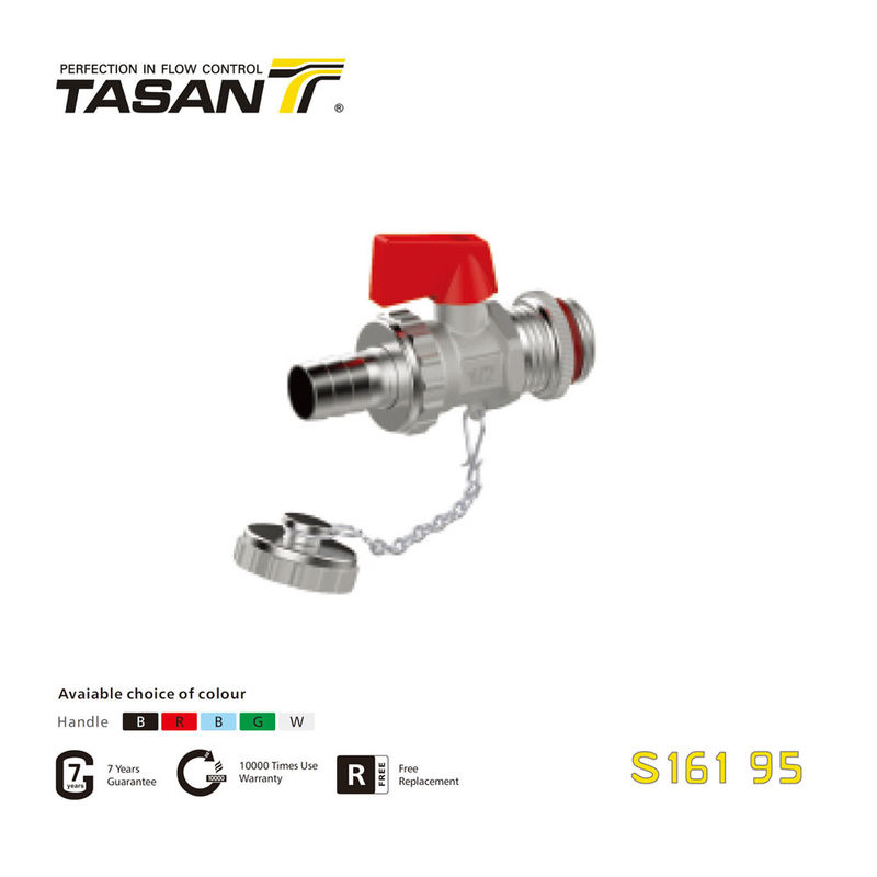 S161 95  Brass Boiler Valve  ISO 228 Thread 232 Psi With Aluminium L Handle