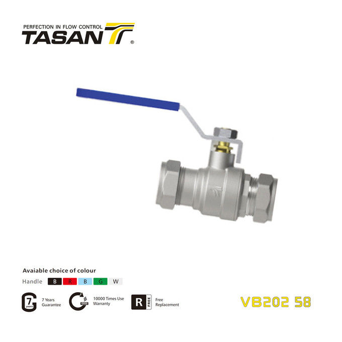 1/4 &quot; To 2 &quot; Brass Ball Valve Male X Female 25 Bar With Iron Lever Handle